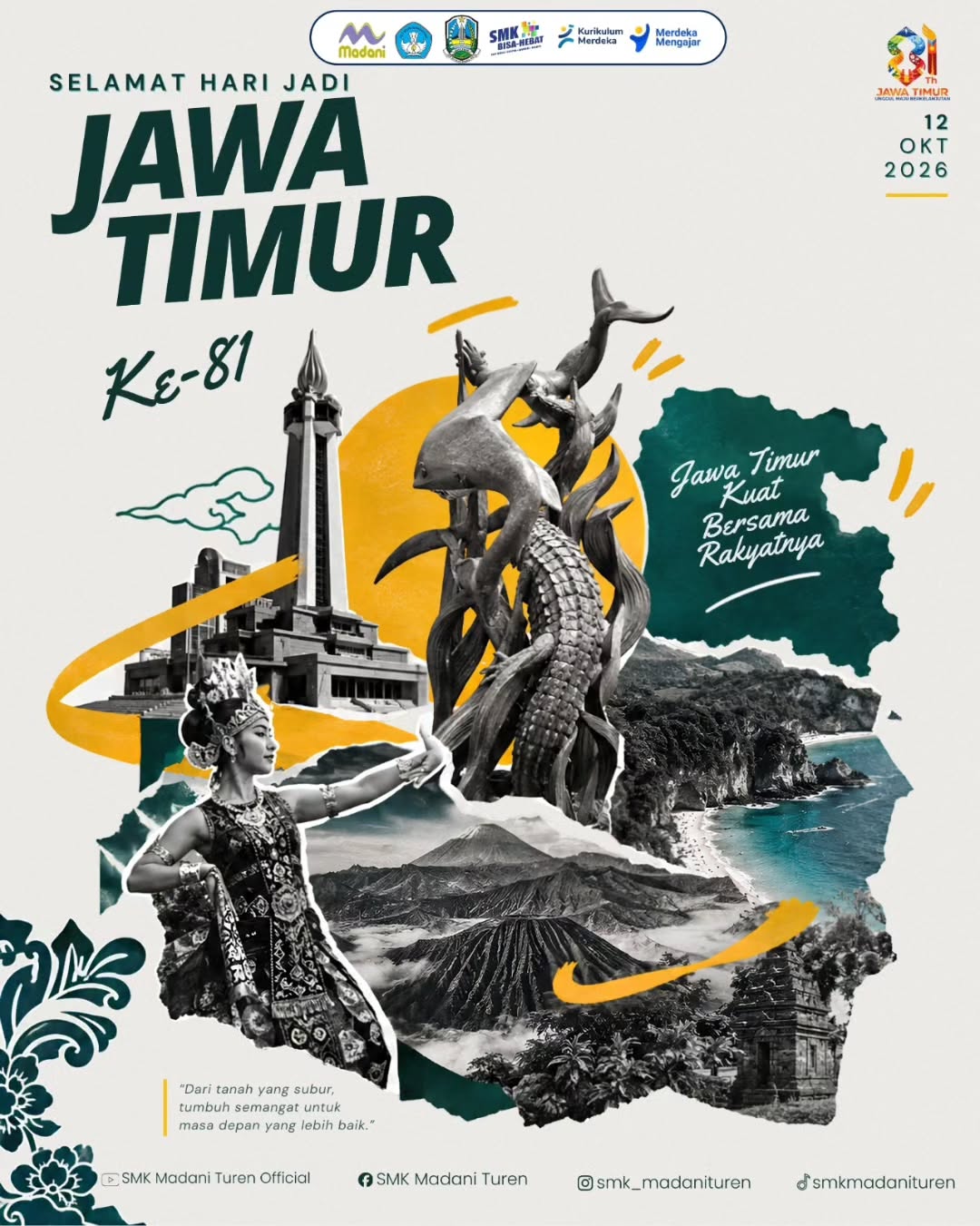 Dengan semangat kebersamaan, mari kita terus melangkah untuk mewujudkan Jawa Timur yang semakin maju, sejahter...